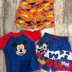 Disney Mickey Mouse Kids Swim Trunks Set
